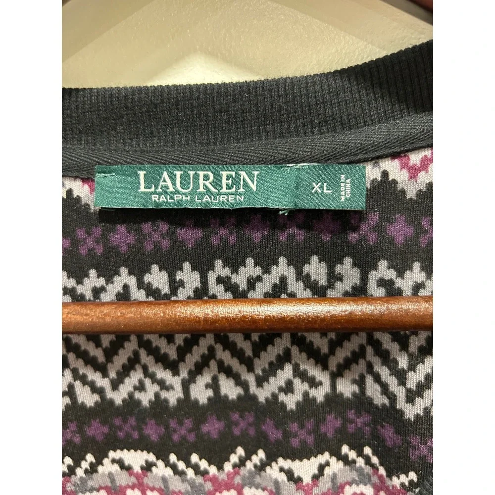 Mens‎ purple and black Lauren Ralph Lauren sweater size XL